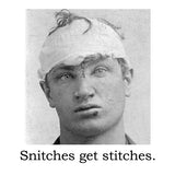 Big House Cell (Air) Fresheners, Snitches get stitches.