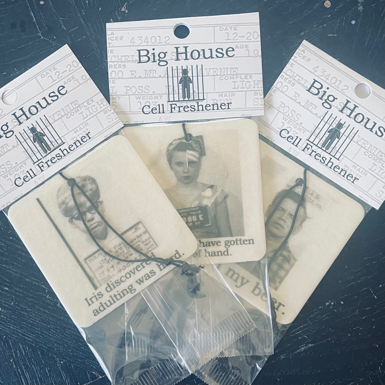 Big House Cell (Air) Fresheners, Agnes knows where the bodies are buried.