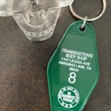 Motel Key Fobs, Frankenstein's Body Shop