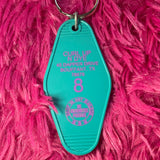 Motel Key Fobs, Curl Up n Dye