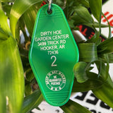 Motel Key Fobs, Dirty Hoe Garden Center