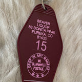 Motel Key Fobs, Beaver Liqour