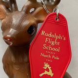 Motel Key Fobs, Rudolph's Flight School