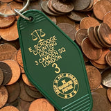Motel Key Fobs, E. Scrooge Counting House