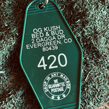 Motel Key Fobs, OG Kush Bed & Bud