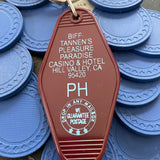 Motel Key Fobs, Biff Tannen's Pleasure Paradise (Back to the Future)