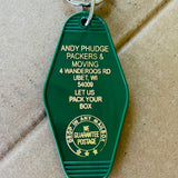 Motel Key Fobs, Andy Phudge Packers & Moving