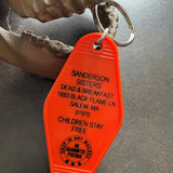 Motel Key Fobs, Sanderson Sisters Bed & Breakfast (Hocus Pocus)