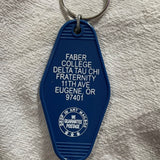 Motel Key Fobs, Faber College Delta Tau Chi (Animal House)