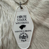 Motel Key Fobs, House Stark (GoT, HotD)