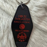 Motel Key Fobs, House Targaryen (GoT, HotD)