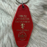 Motel Key Fobs, House Lannister (GoT, HotD)