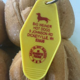 Motel Key Fobs, Big Weiner Hot Dogs