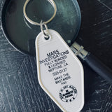 Motel Key Fobs, Mars Investigations