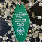 Motel Key Fobs, The Jabberwock (Alice in Wonderland)