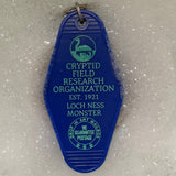 Motel Key Fobs, Cryptid Field Research Organization, Loch Ness Monster