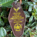 Motel Key Fobs, Cryptid Field Research Organization, Jackalope