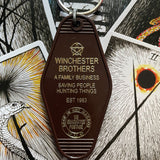 Motel Key Fobs, Winchester Brothers (Supernatural)
