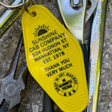 Motel Key Fobs, Sunshine Cab Company, Taxi