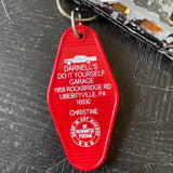 Motel Key Fobs, Darnell's Do-It-Yourself Garage (Christine, Stephen King)