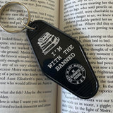 Motel Key Fobs, I'm with the Banned (Books)