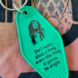 Motel Key Fobs, Bob Marley, Don't worry about a thing.