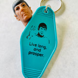 Motel Key Fobs, Spock, Star Trek, Live long and prosper.