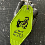Motel Key Fobs, Charleton Heston, Soylent Green, Soylent Green is people!