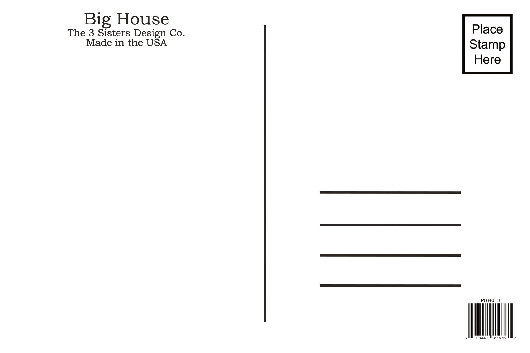 Big House Postcard, That awkward moment when you're wearing Nikes and you can't do it.