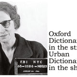 Big House Postcard, Oxford Dictionary in the streets, Urban Dictionary in the sheets.