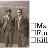 Big House Postcard, Marry Fuck Kill