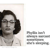 Big House Sticker, Phyllis isn't always sarcastic, sometimes she's sleeping.