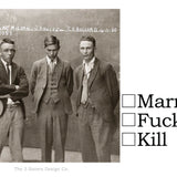 Big House Sticker, Marry Fuck Kill