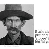 Big House Sticker, Buck didn't put enough 'yippee' in his 'ki yay'.