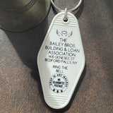 Motel Key Fobs, Bailey Brothers Savings and Loan (It's a Wonderful Life)