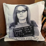 Big House Pillow Cover, Edith is mostly peace, love and light... with a little bit of go fuck yourself.