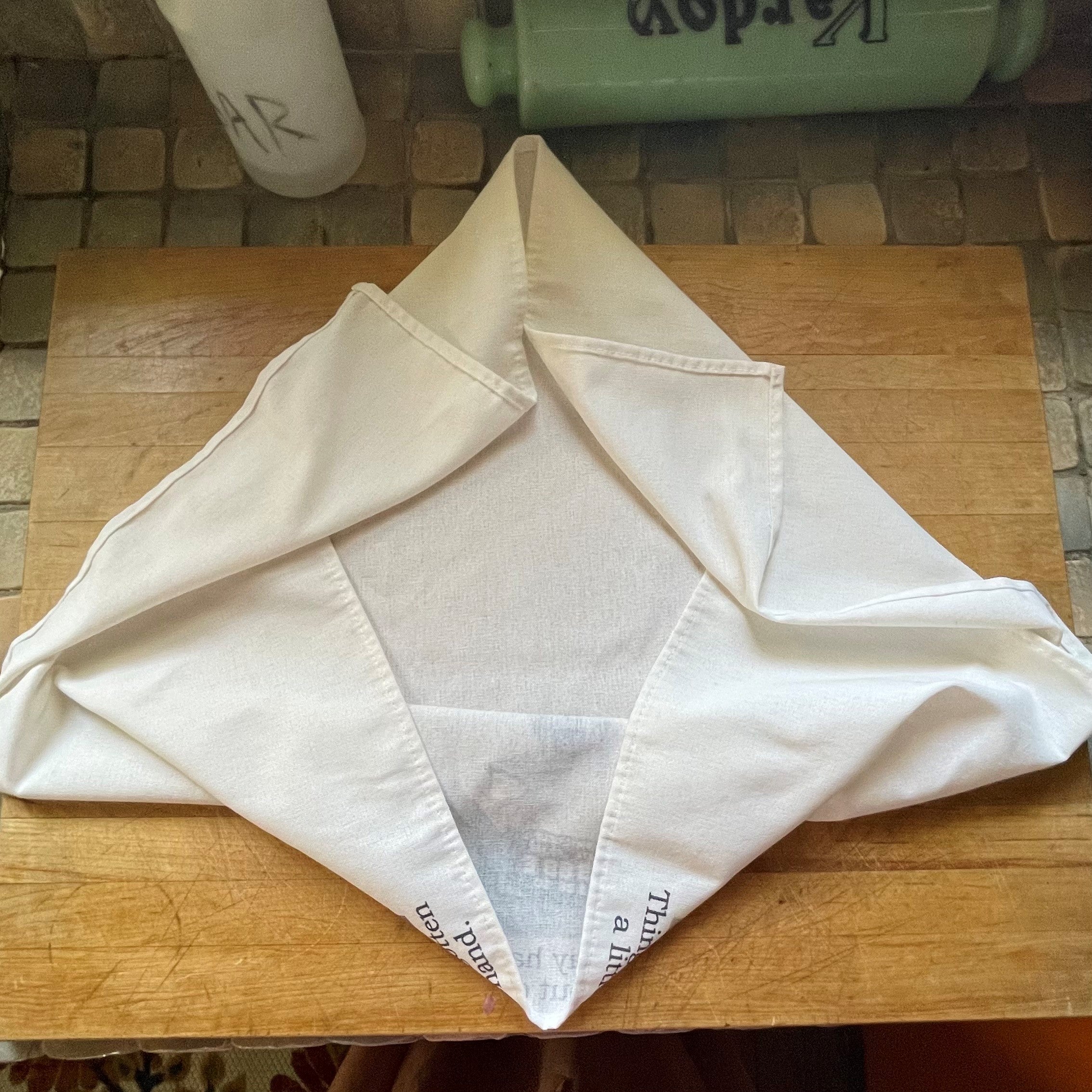Big House Tea Towel, Ed was confused as to why he was the only one naked at the gender reveal.